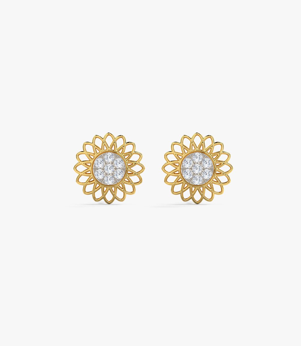 Evie Detachable Diamond Stud Earrings - Image 2