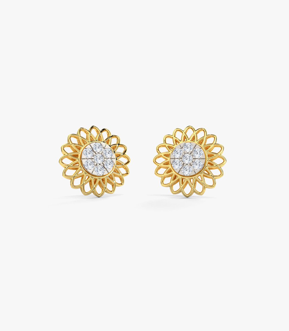 Evie Detachable Diamond Stud Earrings - Image 4