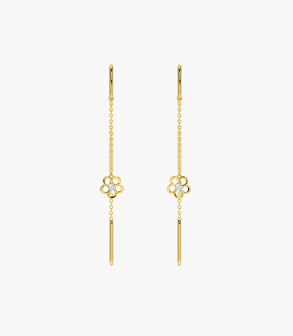 Beebeecraft Gold Plated Threader Earrings - Image 2