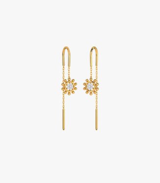 Glitz Glory Diamond Earrings Yellow Gold 14kt