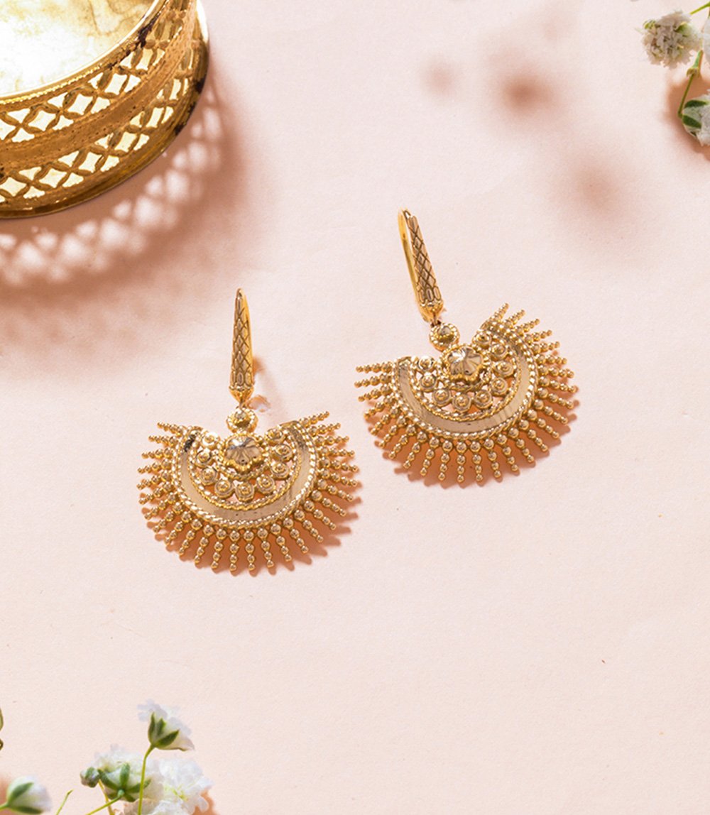 Chhavi's Jewels Bead Drop Dangler Earrings - Image 3