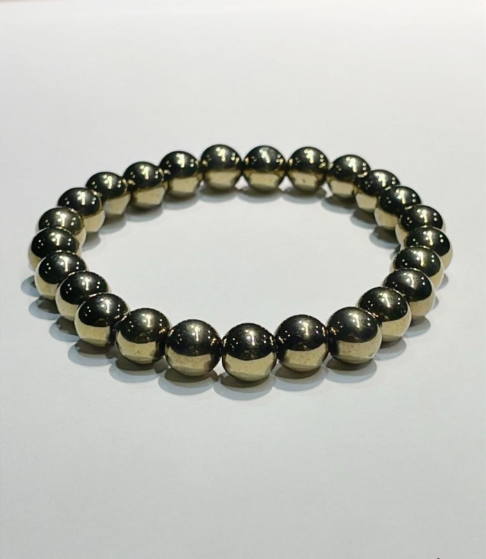 original pyrite crystal bracelet for wealth confidence and positive energy