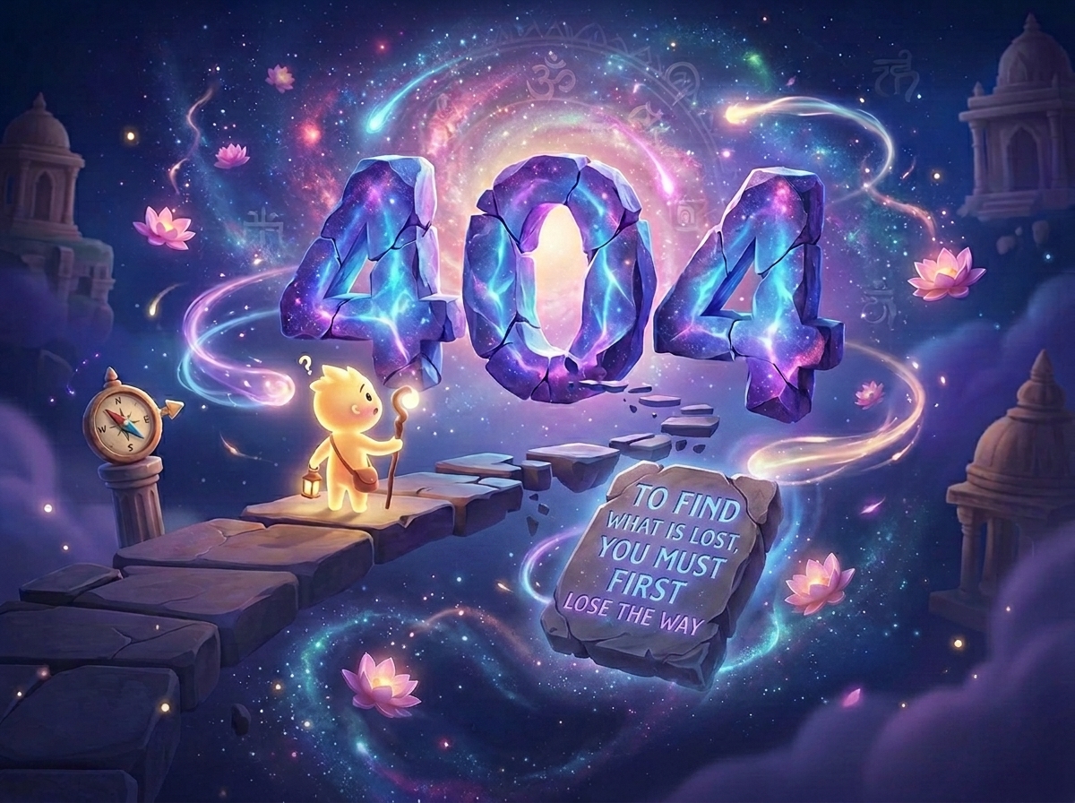 404 error page illustration for Divine Sparks website